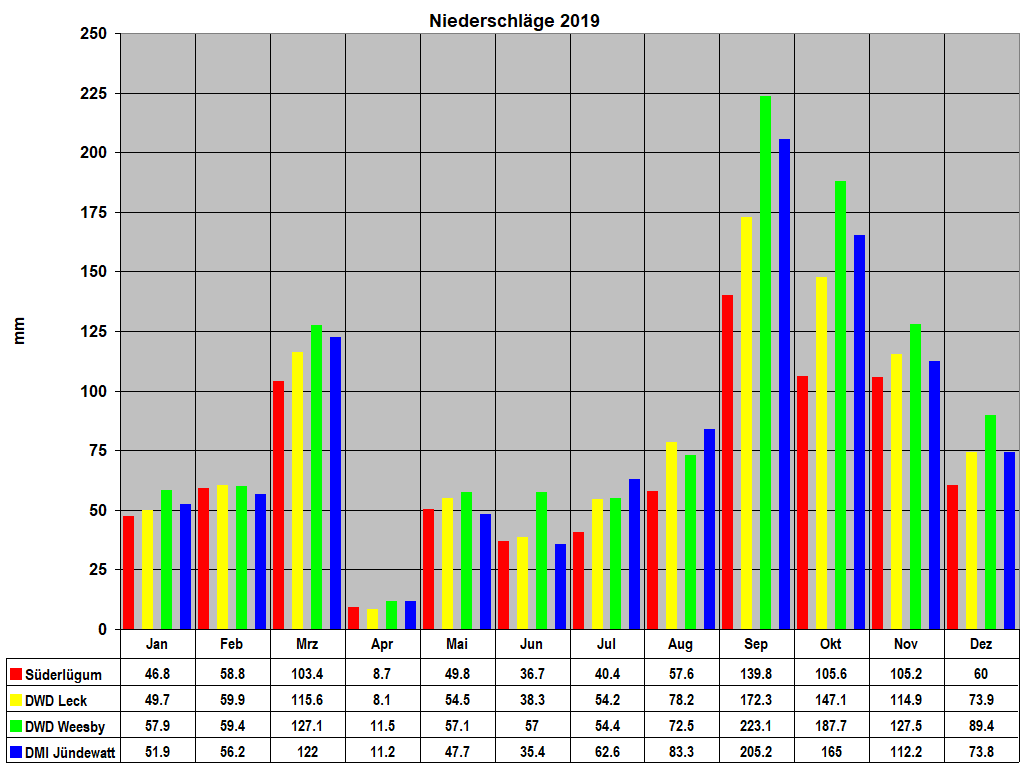 Niederschlge 2019